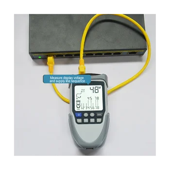 Портативный тестер сетевого кабеля с ЖК-дисплеем, цифровые трекеры проводов, проверка непрерывности напряжения, полярности, тест POE (B)