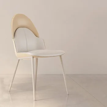 Роскошные обеденные стулья в скандинавском стиле, Металлические, Современные Удобные кресла для отдыха в спальне, Эргономичная мебель для дома в ресторане Silla Comedor