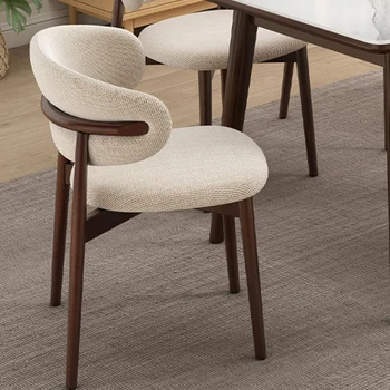 Скандинавские белые обеденные стулья, Деревянное кресло для кухни в ресторане, обеденные стулья, современный письменный стол, мебель для патио Taburete Madera