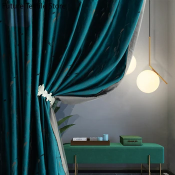 Современные легкие роскошные шторы для гостиной, спальни, высококачественная атласная полупрозрачная ткань, выполненная на заказ, простая современная rhj