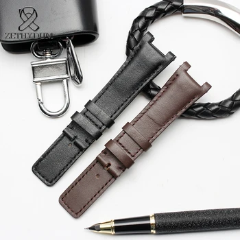 Удобный спортивный кожаный ремешок для часов Gucci 1332 1333 1335 22 мм 20 мм 16 мм Винтажный браслет из натуральной кожи ручной работы