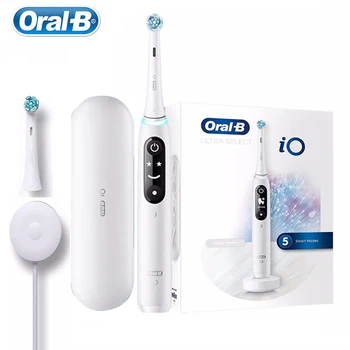 Электрическая зубная щетка Oral B io7 Профессиональная интеллектуальная технология Датчик давления зубной щетки AI Tracking 5 режимов перезаряжаемый